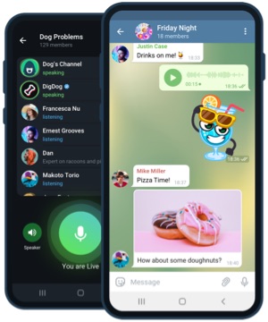Telegram für Android — Vorschau